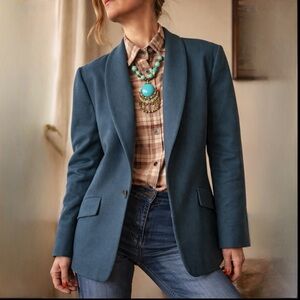 Women’s Vintage Pendleton 100% Virgin Wool Shawl Tuxedo Collar Blazer Size L-XL